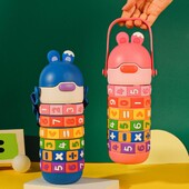 Laste veetass Armas multifilmi karu veepudel lastele Bpa-vaba lekkekindel roostevabast terasest õlgtops tüdrukutele kooli