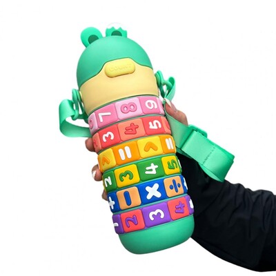 Laste veetass Armas multifilmi karu veepudel lastele Bpa-vaba lekkekindel roostevabast terasest õlgtops tüdrukutele kooli