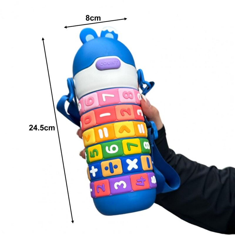 Laste veetass Armas multifilmi karu veepudel lastele Bpa-vaba lekkekindel roostevabast terasest õlgtops tüdrukutele kooli