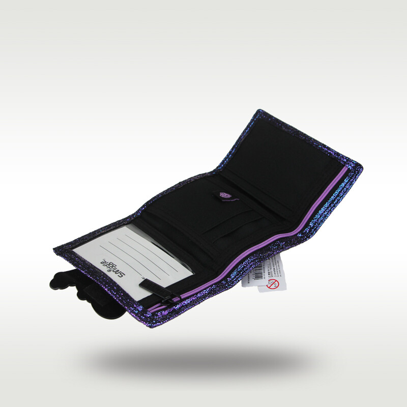 Austraalia Smiggle originaal laste rahakott, armas Girs Kawaii kaart, kolm volditud kotihoidja Black Star Cat 5 tolli