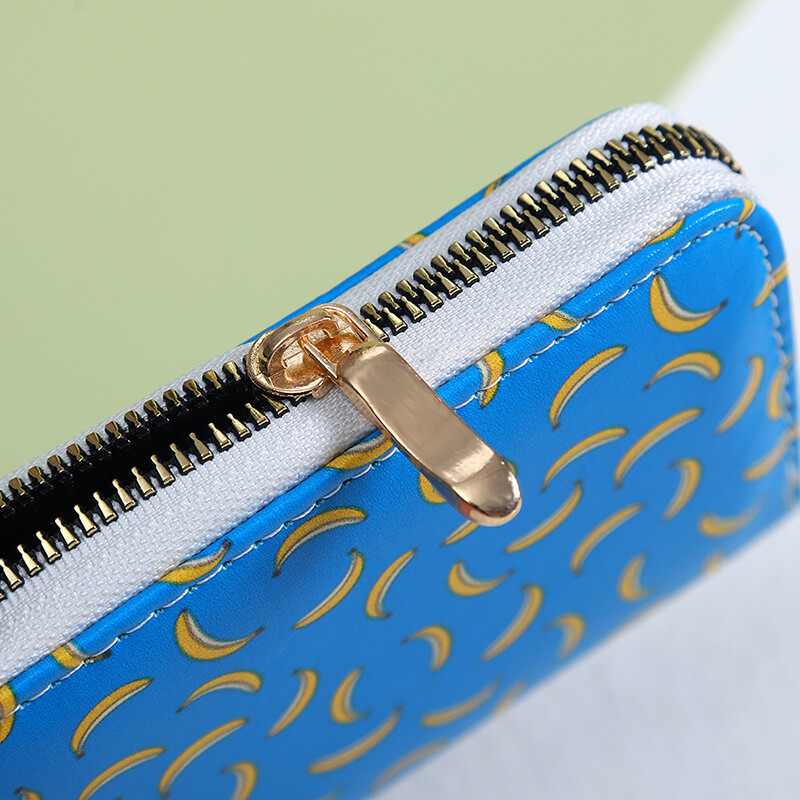 11 Slot Fructe Model Bărbați Femei Suport card Fermoar Portofel Portofel pentru monede Business Card Credit Genți