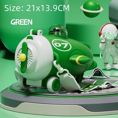 Sticlă de apă cu paie pentru copii, sticle de apă rezistente la scurgeri de desene animate, sticlă de băutură portabilă în aer liber, sticlă de ceașcă minunată pentru copii