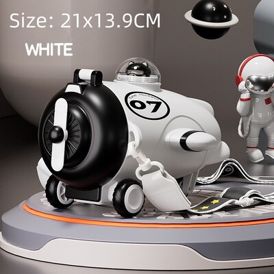 Sticlă de apă cu paie pentru copii, sticle de apă rezistente la scurgeri de desene animate, sticlă de băutură portabilă în aer liber, sticlă de ceașcă minunată pentru copii