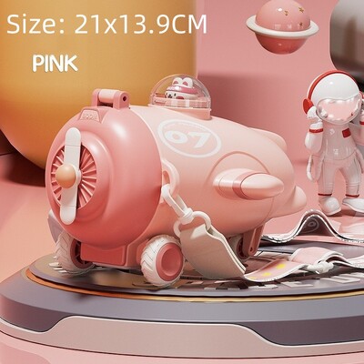 Sticlă de apă cu paie pentru copii, sticle de apă rezistente la scurgeri de desene animate, sticlă de băutură portabilă în aer liber, sticlă de ceașcă minunată pentru copii