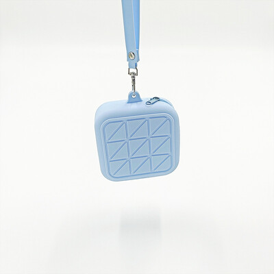 Kommivärvi silikoonist ruudukujuline mündikott kõrvaklappide hoiukott Naiste kaasaskantav huulepulk kosmeetikakott Üliõpilaste lihtne väike esemekott