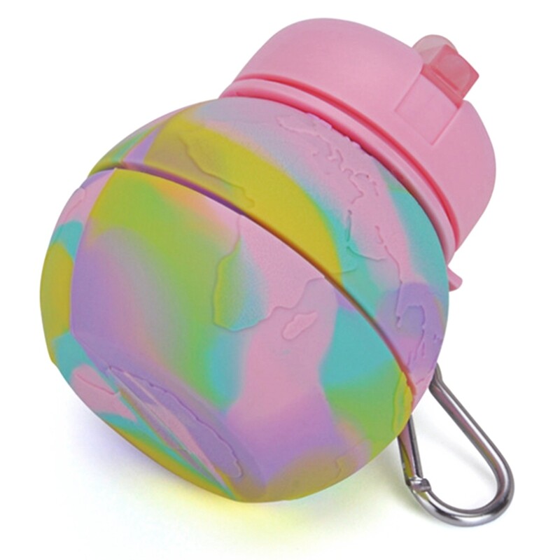 550 ml-es gyerek kulacs összecsukható lány vizes palackok szívószállal iskolai szivárgásmentes italos palack gyerekeknek