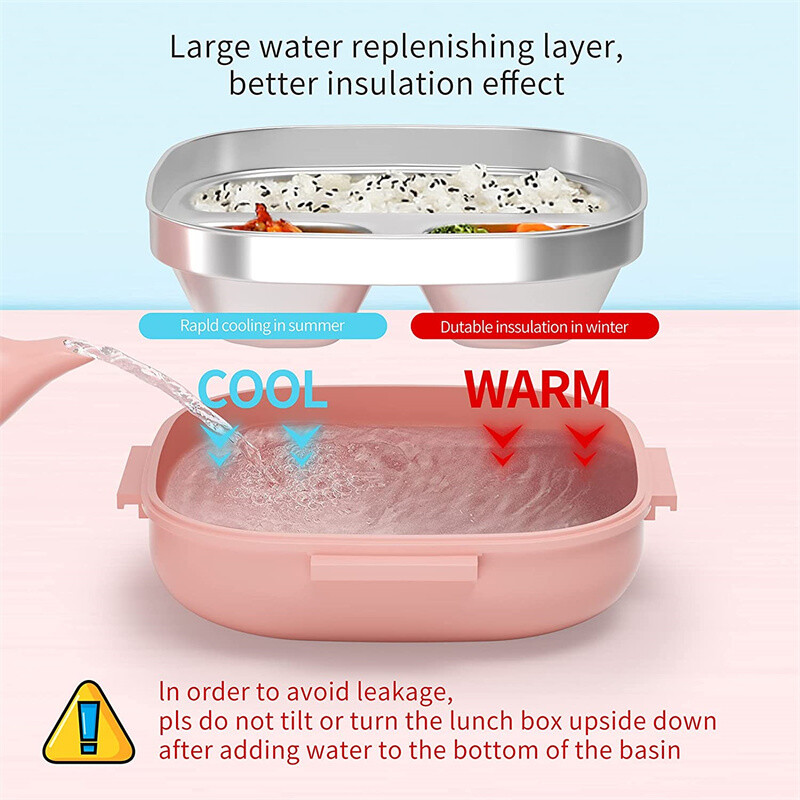 500 ml roostevabast terasest bentokarbiga isoleeritud söögikarp lastele väikelastele tüdrukutele metallist osade sektsioonid lekkekindlad lõunasöögikonteinerid