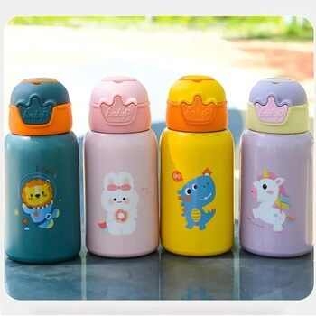 500ml Kids Unicorn Thermos Bottle Cartoon Χαριτωμένο παιδικό μπουκάλι ιαματικού νερού από ανοξείδωτο ατσάλι Κούπα θερμός για φοιτητικό κύπελλο νερού