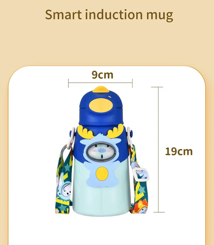 Karp termospudel lastele termoveepudel, toidukvaliteediga roostevabast terasest pott kõhukõrretops rihmaga veepudeliga