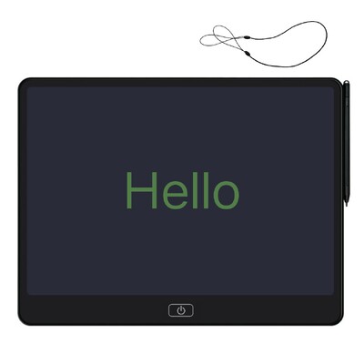 16" подходящ за деца едноцветен LCD таблет за писане - Екологична подложка за рисуване и учене, идеална за подаръци за рожден ден и празници