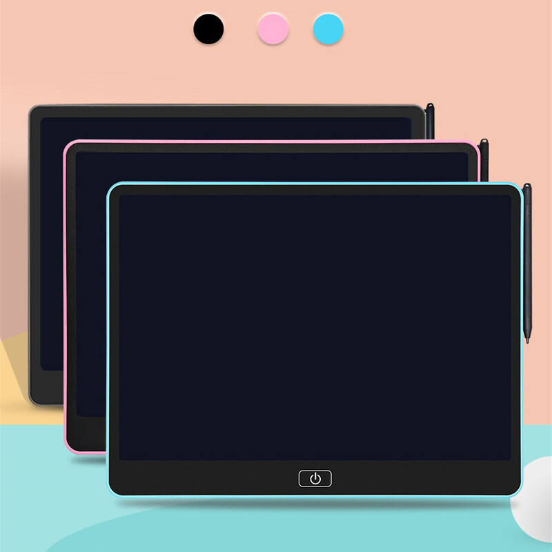 16" подходящ за деца едноцветен LCD таблет за писане - Екологична подложка за рисуване и учене, идеална за подаръци за рожден ден и празници