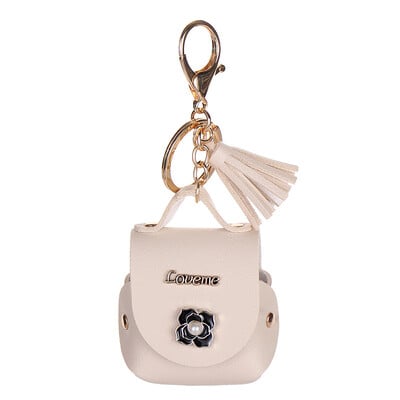 Poșetă cu monede din piele PU, cu flori de perle, pentru femei, portofel drăguț, geantă de depozitare a cheilor, geantă pentru monede pentru fete, geantă mică pentru căști, breloc drăguț