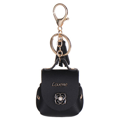 Poșetă cu monede din piele PU, cu flori de perle, pentru femei, portofel drăguț, geantă de depozitare a cheilor, geantă pentru monede pentru fete, geantă mică pentru căști, breloc drăguț