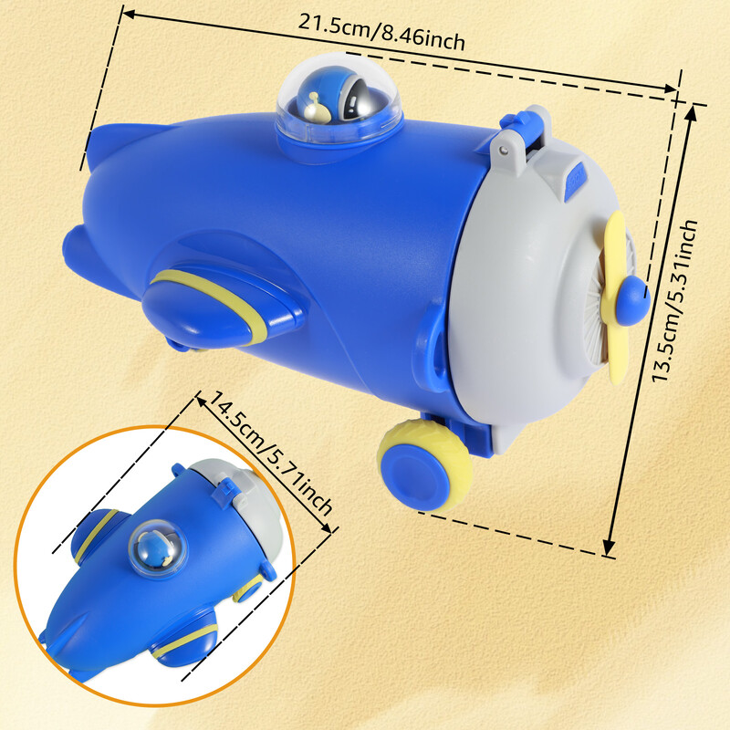 Lapsed joogipudel Loov lennukikujuline veetass veepudelid õues sport veepudel Laste mänguasjad lekkekindlad pudelitopsid