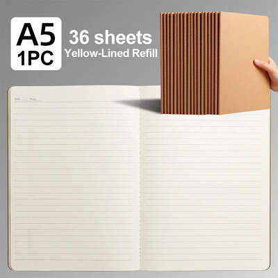 A5 planšetinis kompiuteris su pamušalu planšetinis bloknotas Kraftpopieriaus tinklelis Eskizų knygelė Nešiojamas tuščias užrašų knygelė Paprasta kasdienė dienoraščio knyga Mokyklos reikmenys