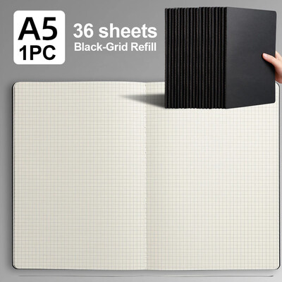 A5 planšetinis kompiuteris su pamušalu planšetinis bloknotas Kraftpopieriaus tinklelis Eskizų knygelė Nešiojamas tuščias užrašų knygelė Paprasta kasdienė dienoraščio knyga Mokyklos reikmenys