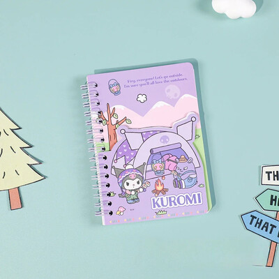 Sanrio A6 Coil Book Kuromi Mymelody Cinnamoroll Hellokitty Learning Stationery Notebook Μοναδικό σχέδιο εξωφύλλου Kawaii για φοιτητές