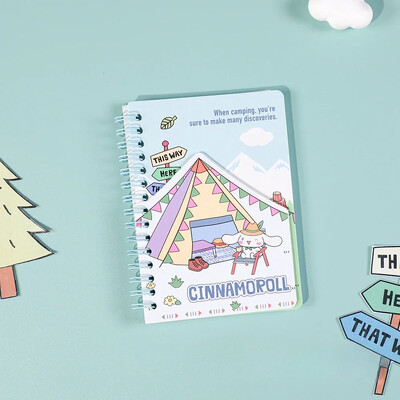 Sanrio A6 Coil Book Kuromi Mymelody Cinnamoroll Hellokitty Learning Stationery Notebook Μοναδικό σχέδιο εξωφύλλου Kawaii για φοιτητές