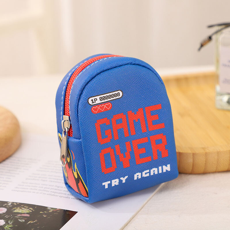 Mäng Muster Koolikoti kuju Pu Münt Rahakott Võtmed Kaardihoidja Väike rahakott Rahakotid Kõrvaklappide huulepulgaümbris