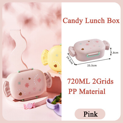 Armas Bento Box Lastele Täiskasvanute Lõunakast 2 kambriga Lekkekindel lõunakarp Bento Box Töökoolis einestamiseks