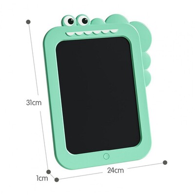 Tablă de desen electronică pentru copii în formă de crocodil Tabletă de scris LCD pentru copii Bloc de desen pentru copii cu stilou Jucărie de table pentru copii mici