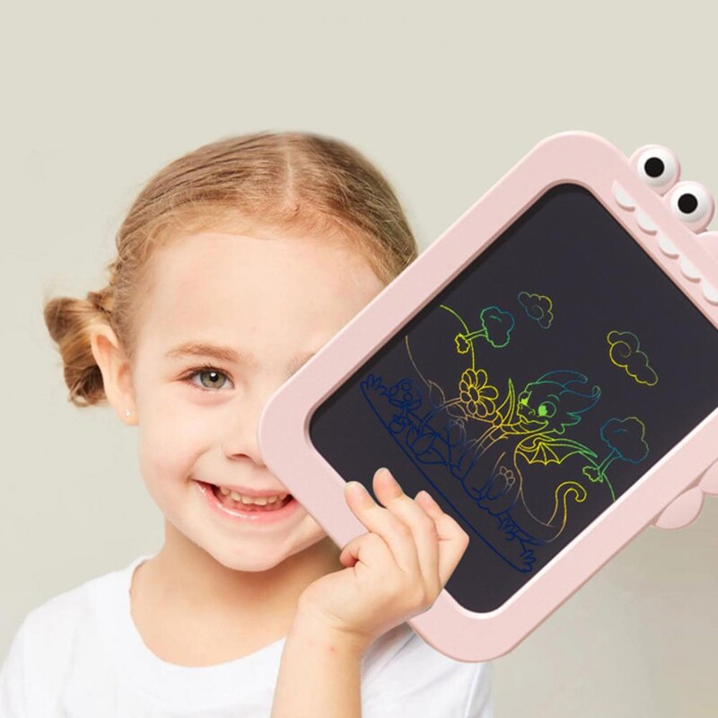 Tablă de desen electronică pentru copii în formă de crocodil Tabletă de scris LCD pentru copii Bloc de desen pentru copii cu stilou Jucărie de table pentru copii mici