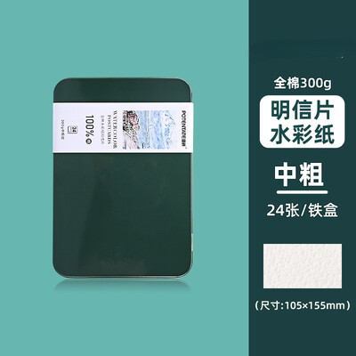 100% puuvillane akvarellpaber, postkaart, kunstniku palgaastmega reisijoonistused, kaasaskantavad A6 peened jooned / keskmise paksusega / jämedad jooned