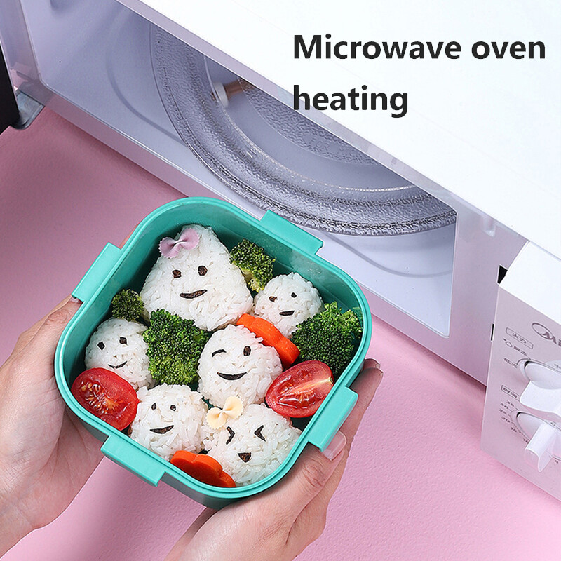 Cutie de prânz unicorn cu 3 grile pentru copii, studenți, sandviș, fructe, recipient pentru depozitarea alimentelor, cutie Bento pentru copii din desene animate, pentru camping școlar