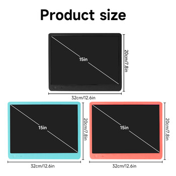 15 инча цветна LCD дъска за рисуване Таблет за писане за деца Монтесори Образователни играчки Цифров таблет за рисуване Детска магическа дъска