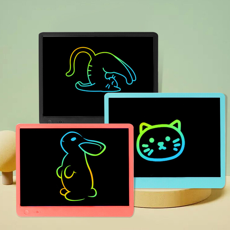 15-tolline värviline LCD-joonistustahvel lastele mõeldud kirjutustahvel Montessori õppemänguasjadele digitaalne joonistustahvel, laste võlutahvel