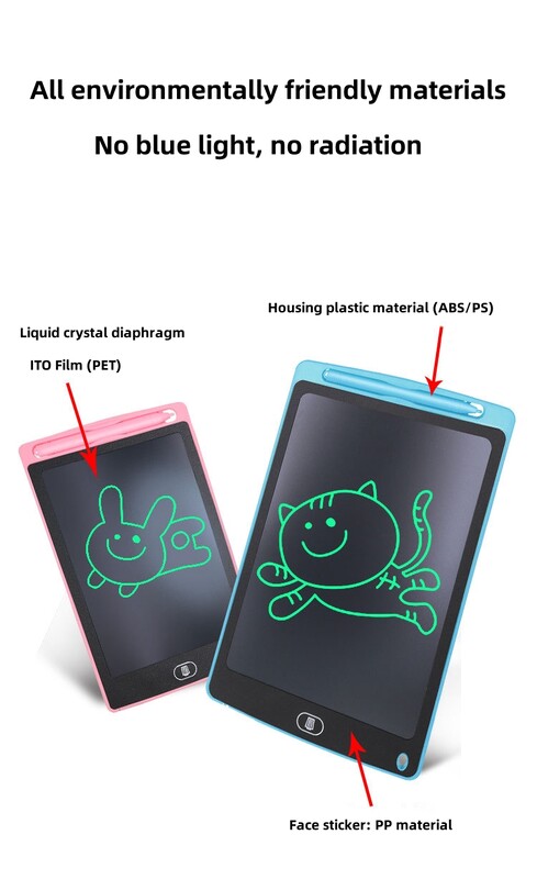 8,5-tolline LCD-kirjutahvelarvuti digitaalne joonistustahvelarvuti käsitsi kirjutamise plaadid Kaasaskantav elektrooniline tahvelarvuti üliõhuke tahvel, 8,5-tolline L