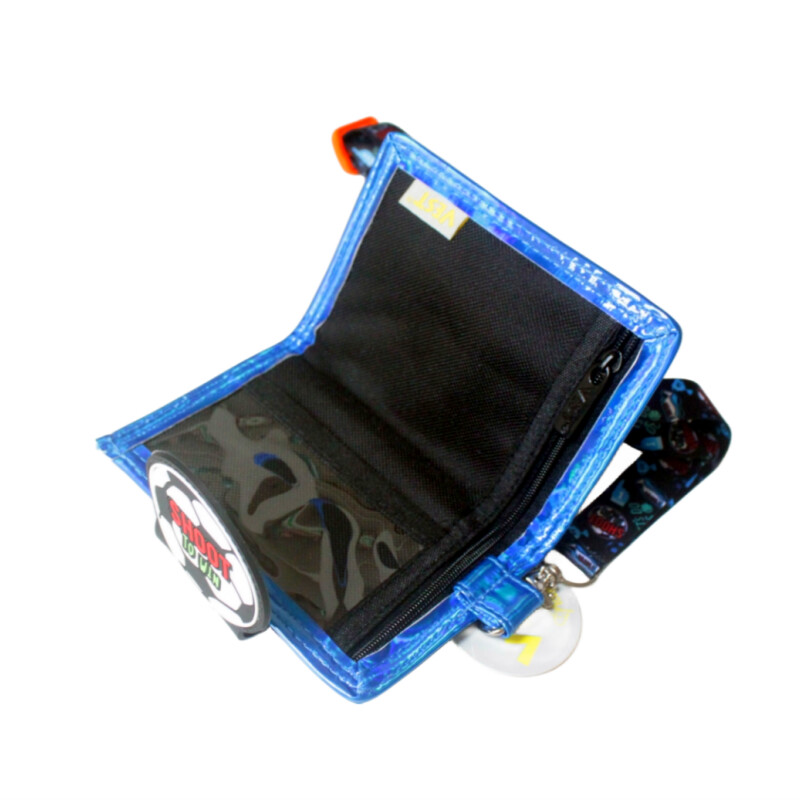 Portofel pentru copii pentru băieți cu vârste între 4 și 18 ani, portofel pentru tineret cu șnur, cu fermoar, suporturi pentru carduri pentru monede, portofel nou