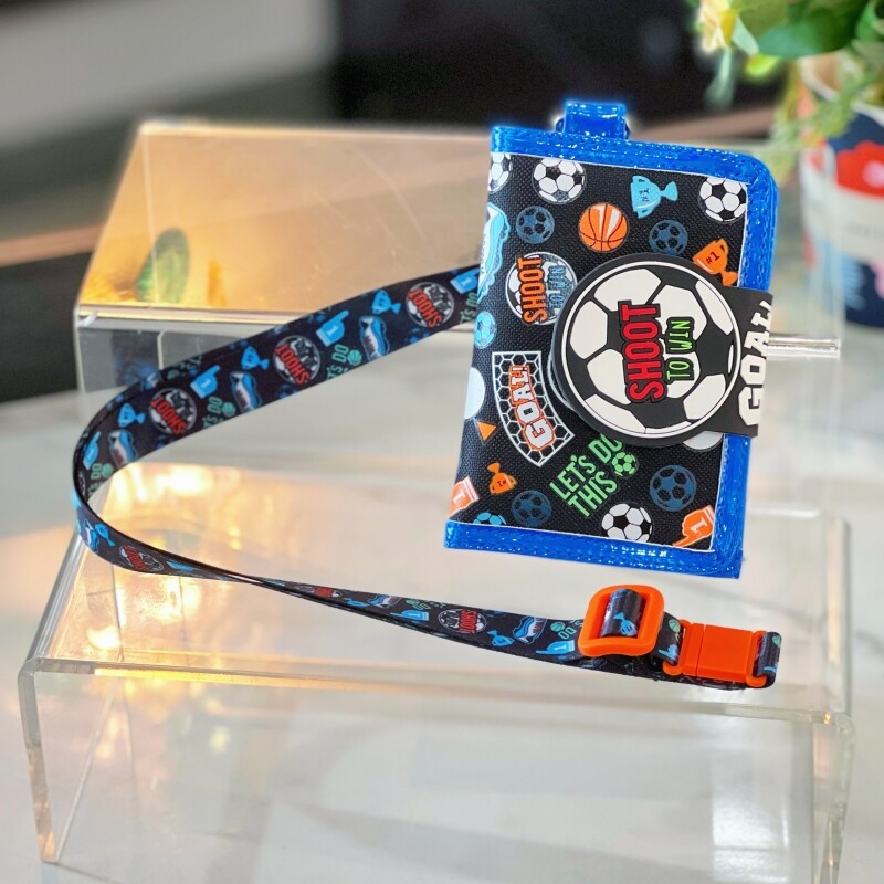 Portofel pentru copii pentru băieți cu vârste între 4 și 18 ani, portofel pentru tineret cu șnur, cu fermoar, suporturi pentru carduri pentru monede, portofel nou