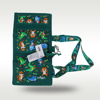 Australia Smiggle Original παιδικό πορτοφόλι Boy Green Tiger Messenger Τσάντα Αλλαγή κάρτας Τσάντα αποθήκευσης 5 ιντσών