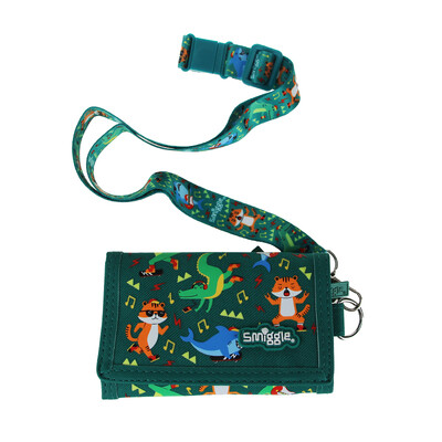 Australia Smiggle Original παιδικό πορτοφόλι Boy Green Tiger Messenger Τσάντα Αλλαγή κάρτας Τσάντα αποθήκευσης 5 ιντσών
