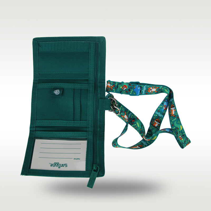 Australia Smiggle Original παιδικό πορτοφόλι Boy Green Tiger Messenger Τσάντα Αλλαγή κάρτας Τσάντα αποθήκευσης 5 ιντσών