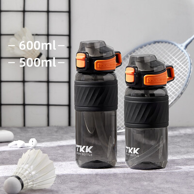 TKK 500/600ml Sticlă de apă sportivă Tritan fără BPA, portabilă, rezistentă la scurgeri, pentru elevi, pentru copii, ceainic de fitness în aer liber