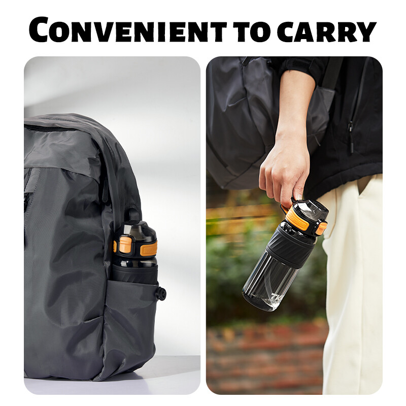 TKK 500/600ml Sticlă de apă sportivă Tritan fără BPA, portabilă, rezistentă la scurgeri, pentru elevi, pentru copii, ceainic de fitness în aer liber