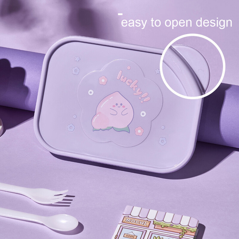 Cutie de prânz pentru copii, fete, cu compartimente, cutie de prânz bento pentru școală, cutii pentru gustări cu alimente etanșe pentru copii, nou 2022