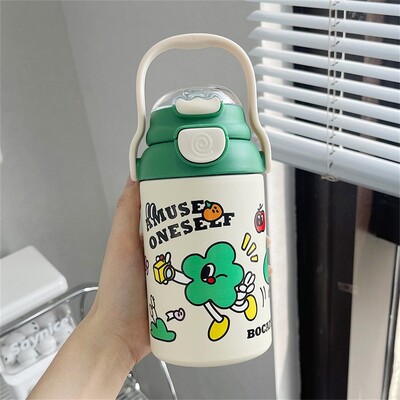 Roostevabast terasest tass Kaasaegne vastupidav lekkekindel Mugav moodne lekke- ja lekkekindel Sippy Cups Sippy Cup termostops