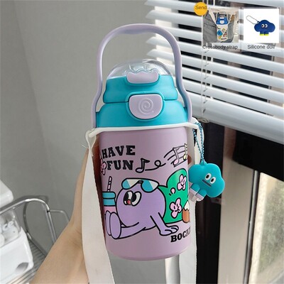 Roostevabast terasest tass Kaasaegne vastupidav lekkekindel Mugav moodne lekke- ja lekkekindel Sippy Cups Sippy Cup termostops