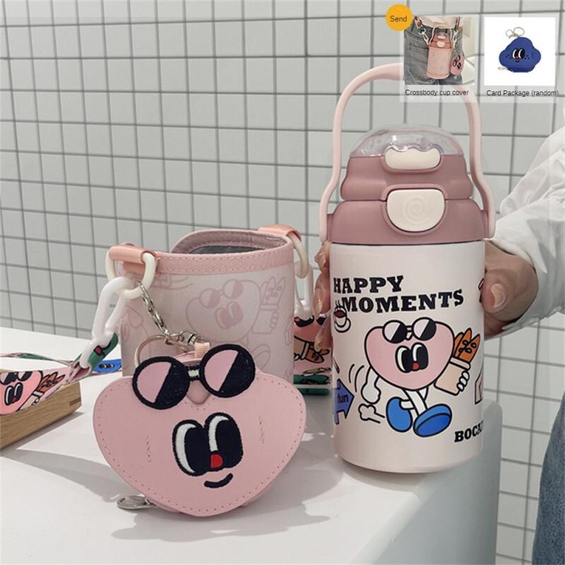 Roostevabast terasest tass Kaasaegne vastupidav lekkekindel Mugav moodne lekke- ja lekkekindel Sippy Cups Sippy Cup termostops