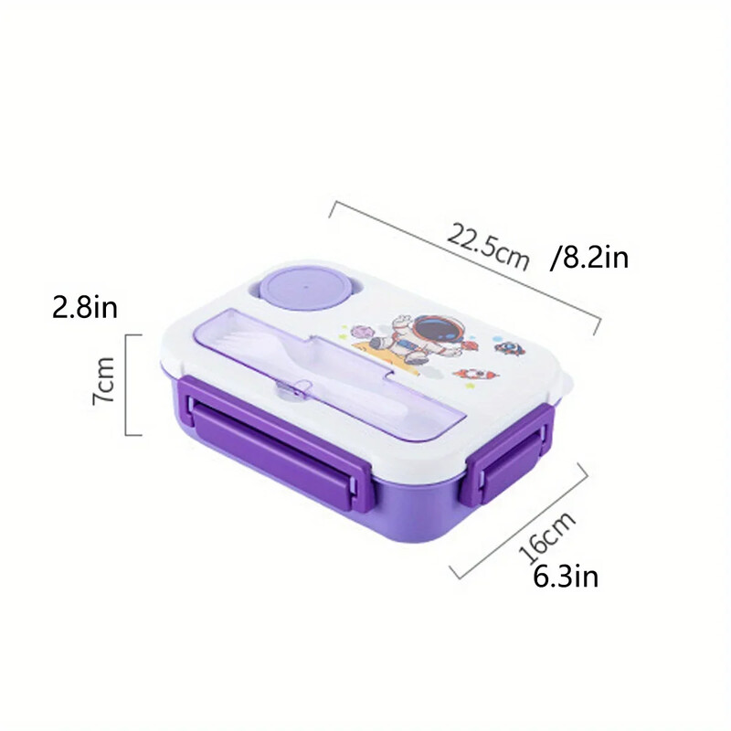 1 tk multikas dinosaurus ükssarvik astronaudi õpilase lõunasöögikarp, sobib puuviljasuupistete kastmekarpi, kontorisse tagasi kooli