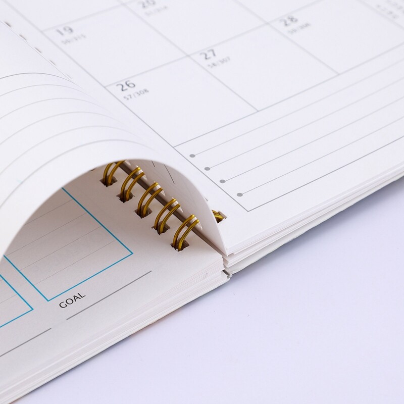 Spiral Book Coil Notebook To-Do Lined Blank Grid Paper Journal Jurnal Caiet de schițe pentru rechizite școlare Papetarie