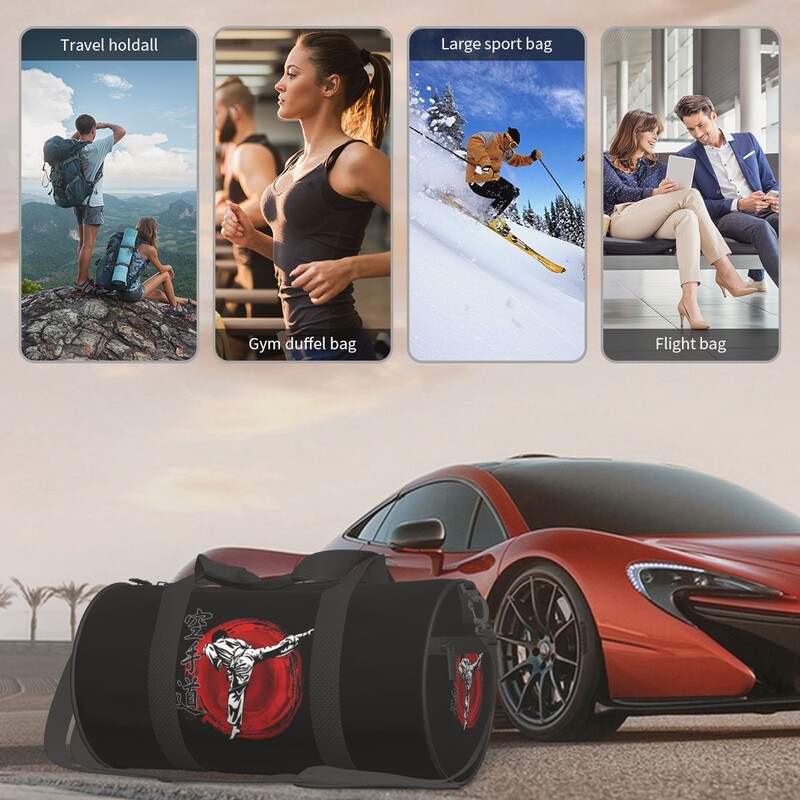 Karatė sportiniai sportiniai krepšiai kovos menų plaukimo treniruoklių krepšys su batais Mielos rankinės vyrams, moterims, pritaikytas nešiojamas kūno rengybos krepšys