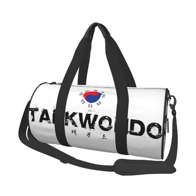 Korea Taekwondo Gym Bag Martial Arts Outdoor Sports Bags Large Travel Training Printed Handbag Cute Fitness Bag For Couple