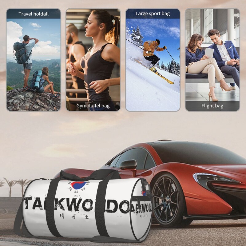 Korejas Taekwondo sporta soma cīņas mākslas āra sporta somas lielas ceļojumu apmācības apdrukātas rokassomas Jauka fitnesa soma pārim