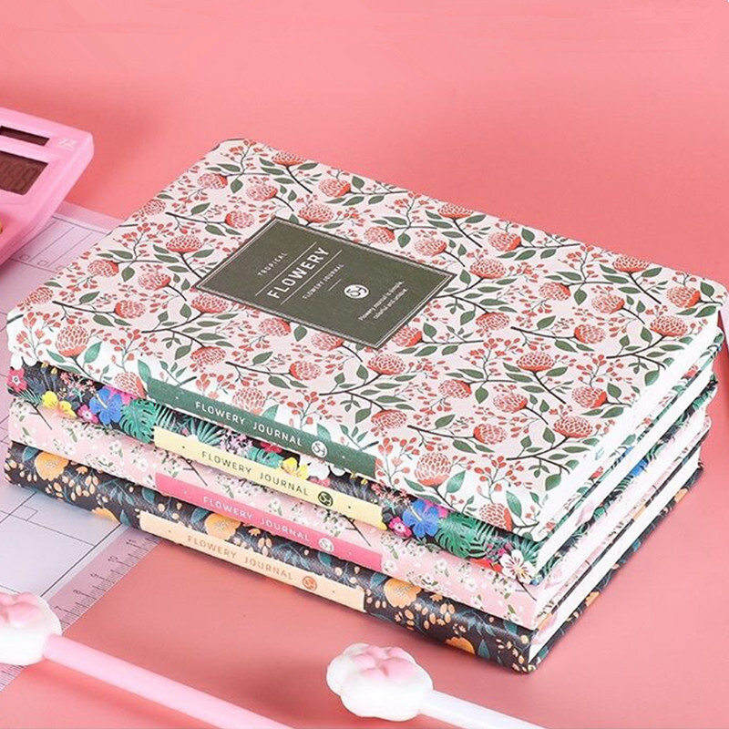 Fashion Floral Program Minute Note Book Jurnal Planificator săptămânal Caiet cu flori Rechizite de birou pentru școală Manual Papetarie pentru studenți