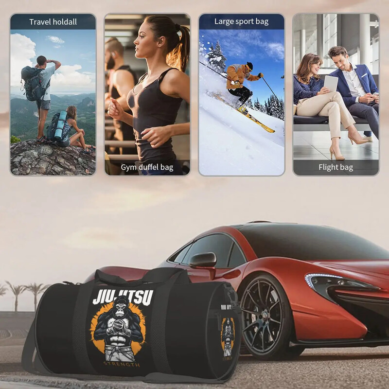 Gorilla Jiu Jitsu Športové tašky Zápasnícka boxerská veľkokapacitná posilňovňa Taška Vonkajšia kabelka pre páry Plávanie Farebná fitness taška