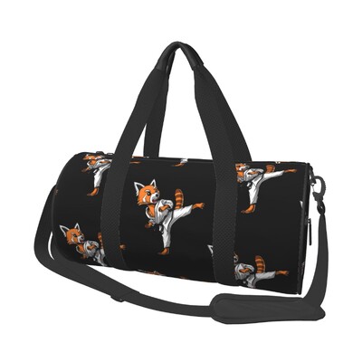 Red Panda Bear Karate Gym Bag Martial Arts Combat Sports Swimming Sports Bags Men  Large Novelty Fitness Bag Outdoor Handbags